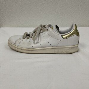 Adidas Mens Stan Smith EE8836 White Gold Shoes Sneakers Size 8 UK 6.5 40EU 250JP